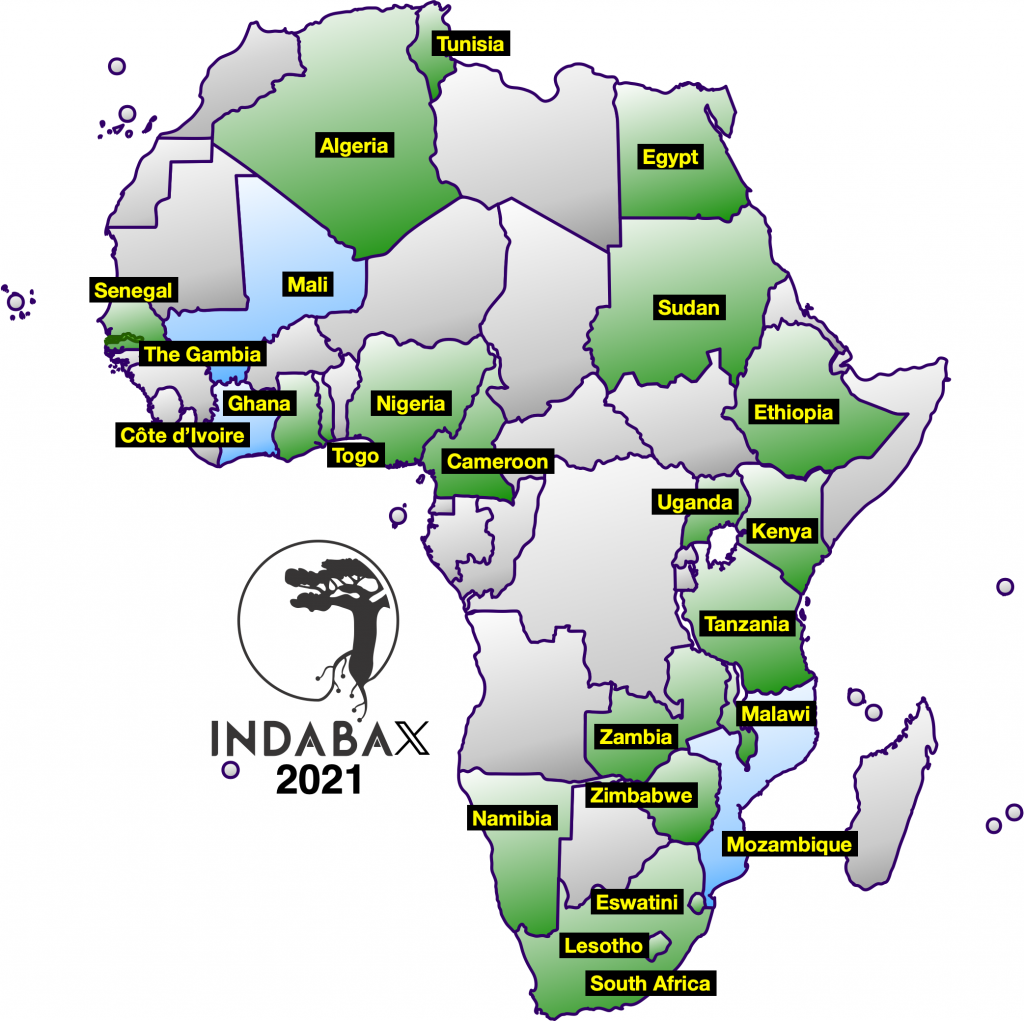 24 IndabaX 2021 Host Countries